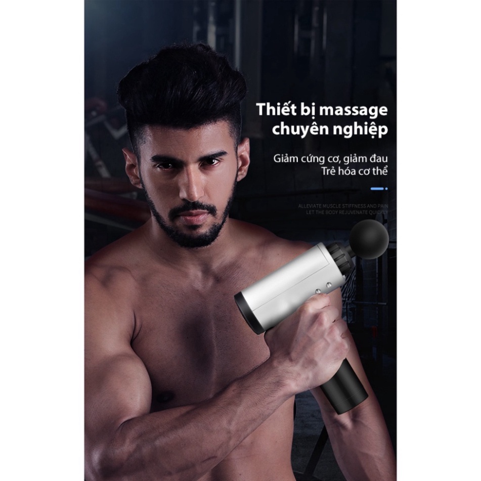 Máy massage cầm tay KAIZOO - 6 Cấp Độ - Máy massage toàn thân chuyên sâu, giảm đau cơ