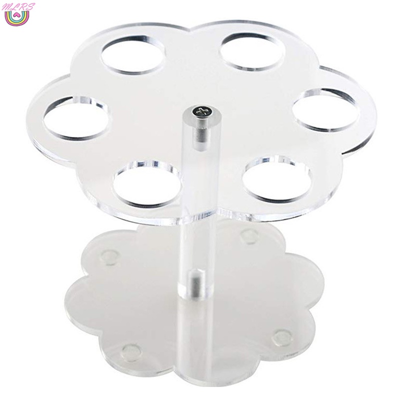 Giá Đỡ Kem Ốc Quế 6/16 Lỗ Bằng Acrylic Bền Nhỏ Gọn