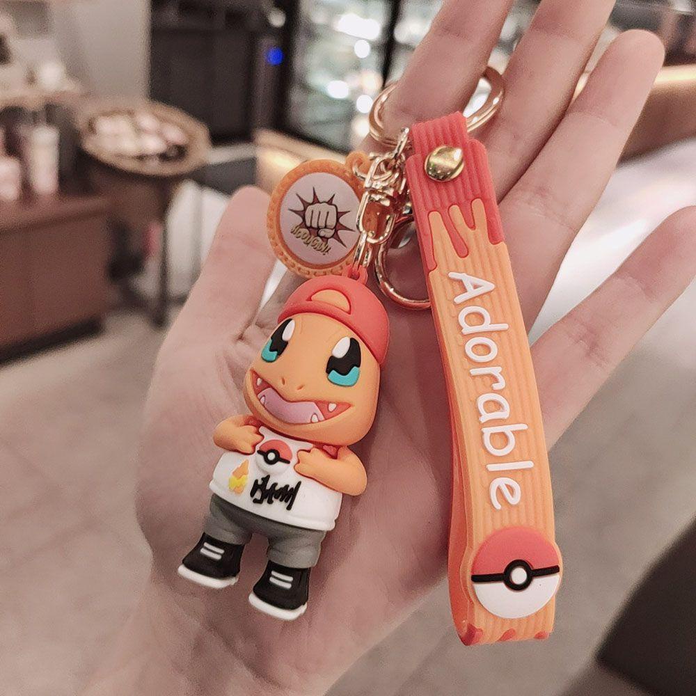 Móc Chìa Khóa Hình Pikachu / Rùa / Rồng Phun Lửa Kiểu Nhật Bản Dễ Thương