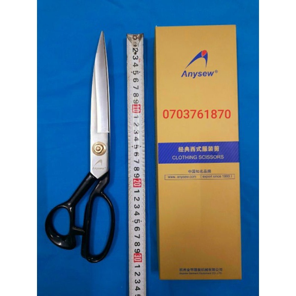 Kéo cắt vải, kéo may Anysew Nhật loại lớn 12inch dài 30cm chuyên xổ vải tấm, cắt may