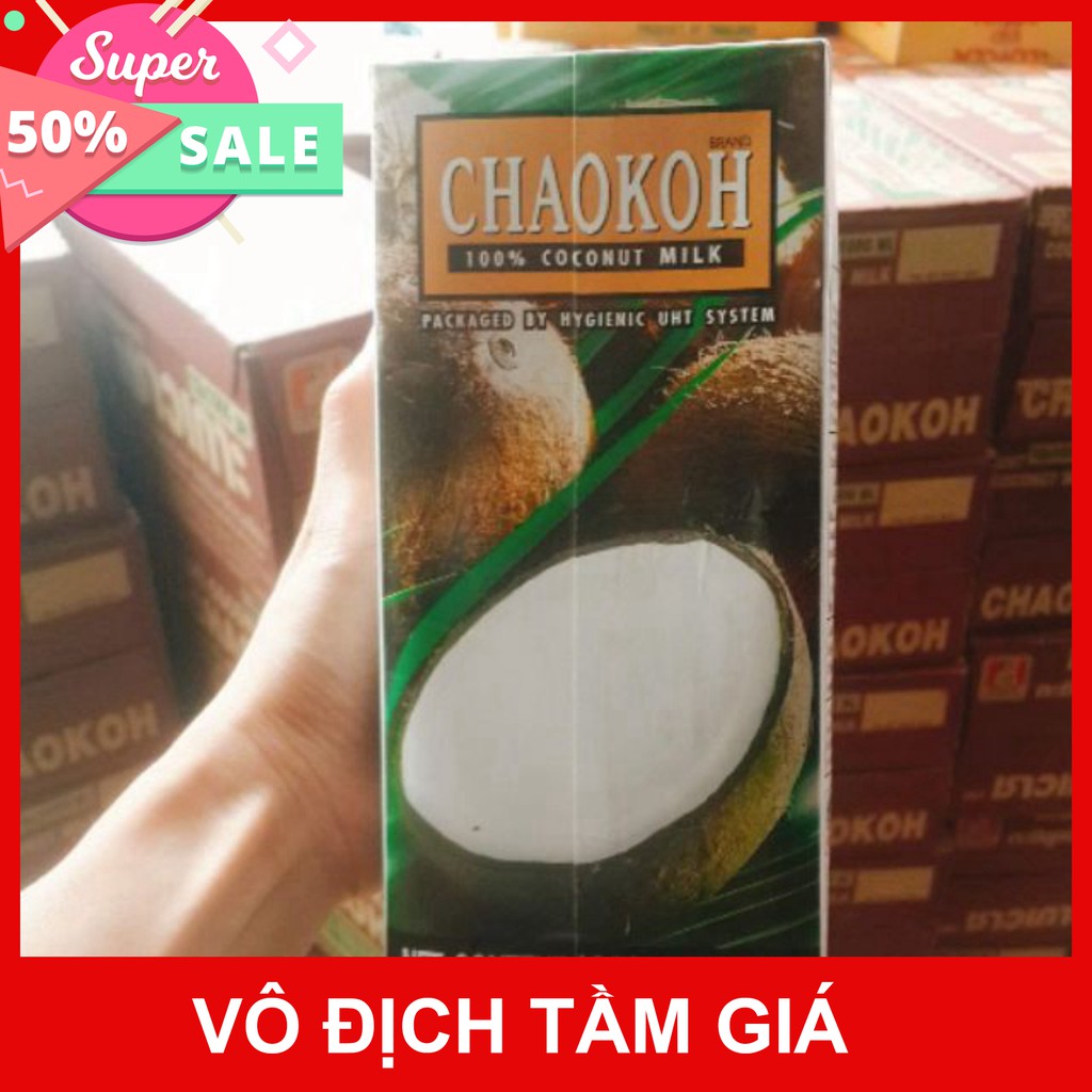 [GIÁ SỈ] Nước cốt dừa Thái lan Chaokoh 1lit - đậm đặc loại 23%