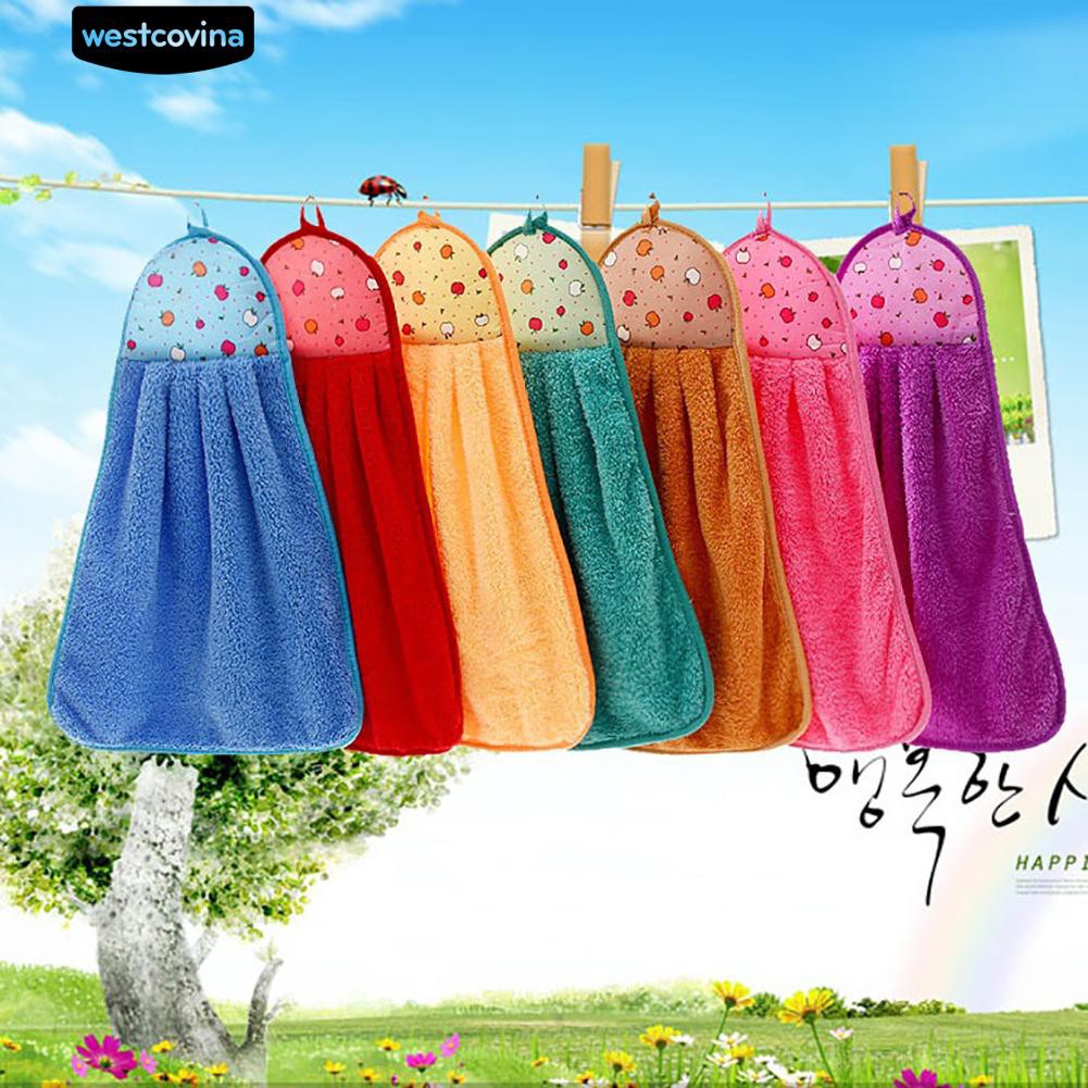 Khăn Lau Tay Treo Tường Mềm Mại Thấm Hút Tốt