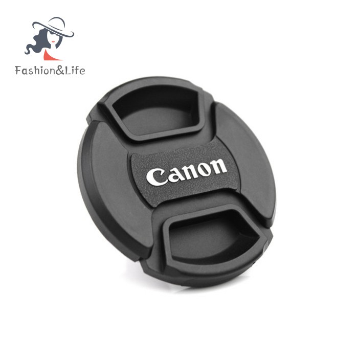 Nắp Bảo Vệ Ống Kính Máy Ảnh Có Dây Đeo Chống Thất Lạc Dành Cho Cancon 49mm / 52mm / 55mm / 58mm