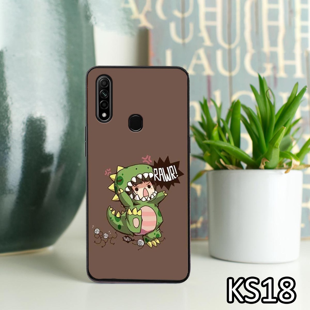[SIÊU ƯU ĐÃI] Ốp lưng Oppo A8/A31/A91-2020 in hình chú khủng long siêu đẹp, độc, lạ_KINGSTORE.HN_Ốp lưng điện thoại