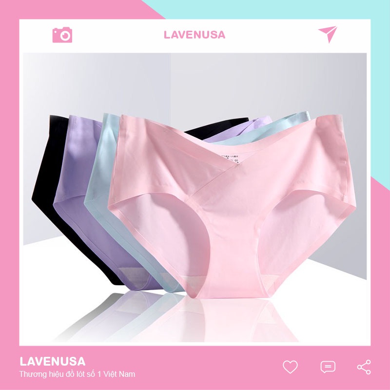 Quần lót nữ đúc su cạp chéo thoải mái mềm mại thoáng khí LAVENUSA QL101