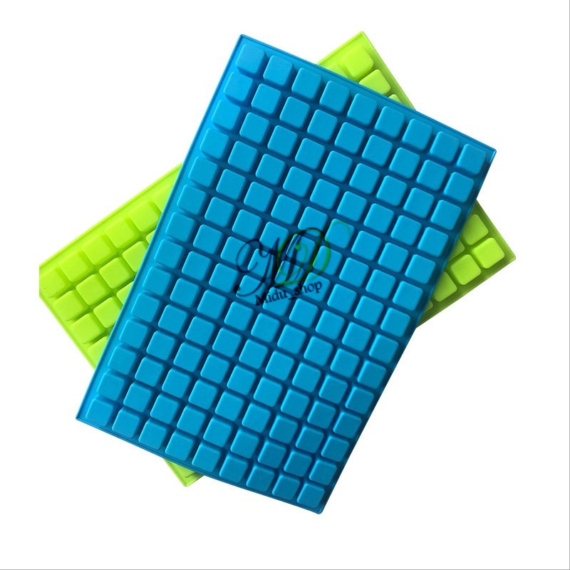 Midu - Khuôn silicon 6 ô, 12 ô, 40 ô, 126 ô hình vuông đổ socola rau câu Làm bánh xà phòng handmade