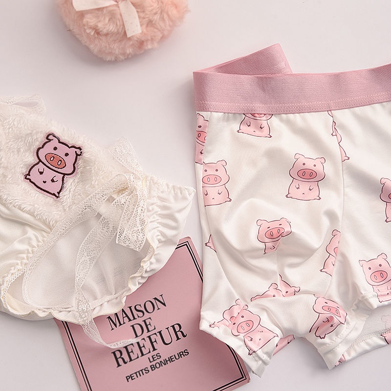 Bộ Đồ Lót Họa Tiết Heo Con Dễ Thương Xinh Xắn