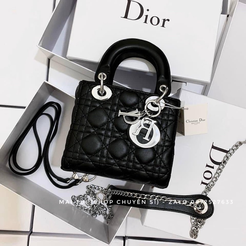 Túi Đờ o lady da trơn 3 ô size 17 vừa đt fullbox
