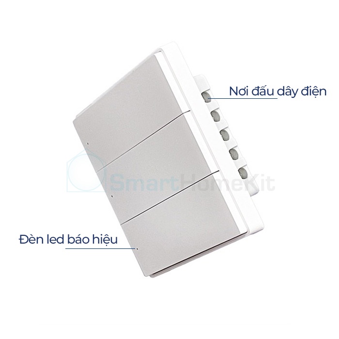 [Bản Quốc Tế] Công tắc thông minh Aqara D1 - có dây âm tường, bản 1,2,3 nút nhấn 86x86 - BH 1 Năm