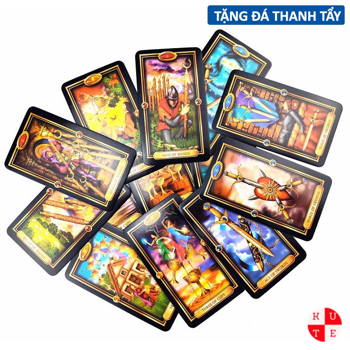 Bộ Bài Tarot Guidance Of Fate Easy Gilded Tarot 78 Lá Bài Tặng File Tiếng Anh Và Đá Thanh Tẩy E36