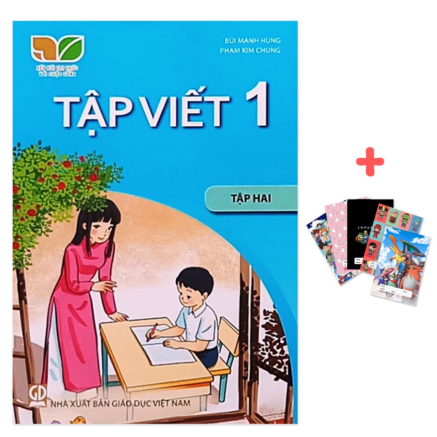 Sách - Tập viết lớp 1 - Tập 2 (Kết nối) kèm 5 cuốn vở Ô Ly 100gsm 48 trang