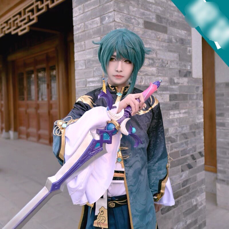 Set cosplay Xingqiu Genshin Impact