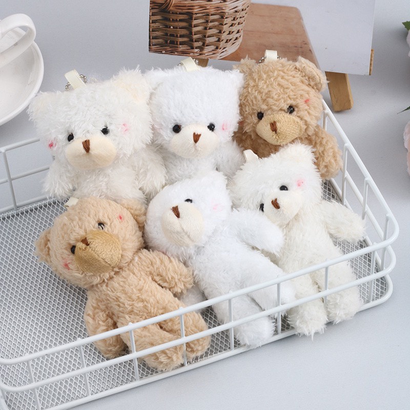 Móc khóa gấu bông treo balo siêu dễ thương , treo túi xách, treo móc khoá