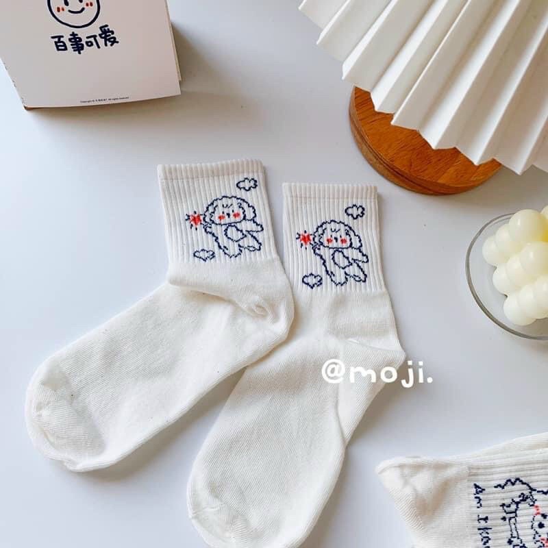 Set Tất Gấu Mèo Cừu Cute- Tất Vớ Cổ Vừa Nữ