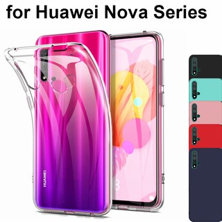 Ốp lưng TPU trong suốt Huawei Nova 7i 6 SE 5T 4E 3i 3E 7 SE Mềm mỏng vừa vặn chống phai màu Vỏ bền
