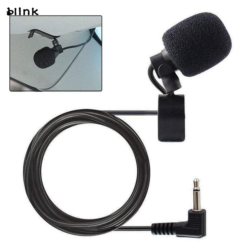 Bộ micro thu âm màu đen có mút bọc chống gió và tiếng ồn cho xe hơi kết nối Bluetooth