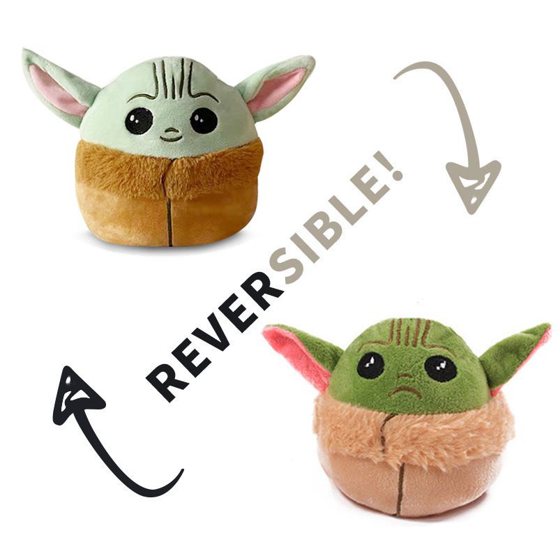Đồ Chơi Nhồi Bông Lật Hai Mặt Hình Lilo Stitch Yoda Làm Quà Tặng Cho Bé