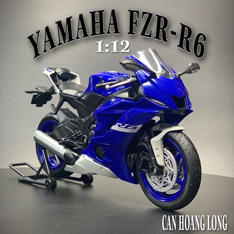 XE MÔ HÌNH YAMAHA YZF- R6 tỷ lệ 1:12 - MAISTO CHLStore Mô Hình Xe