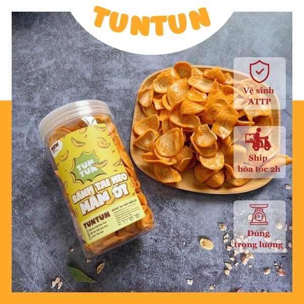 Bánh tai heo tẩm mắm ớt loại ngon, hũ pet 200g | TunTun - Thế Giới Đồ Ăn Vặt - Đồ Ăn Vặt Hà Nội