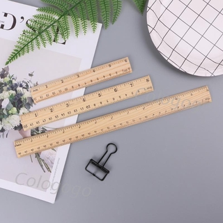Thước kẻ hai mặt bằng gỗ 15/20/30cm