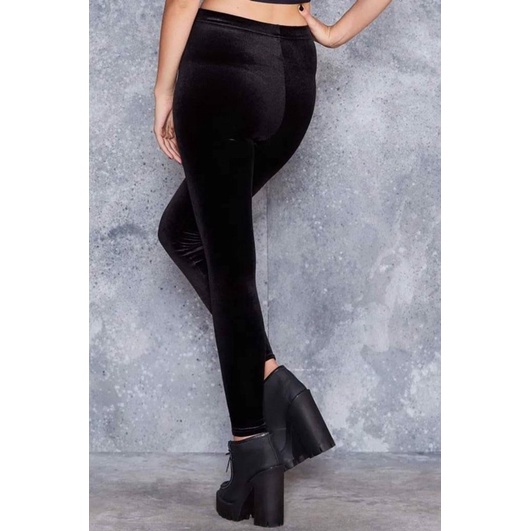 Quần thun nhung legging 2 màu nữ vnxkf21