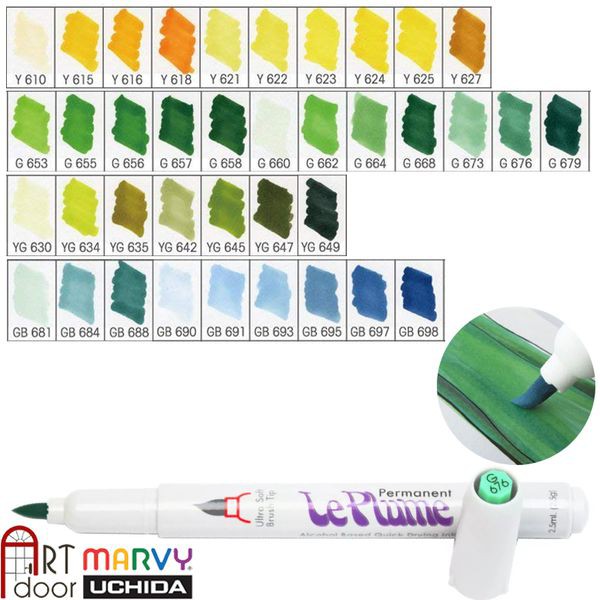 [ARTDOOR] Bút Marker MARVY đầu mềm (từ 610~698)