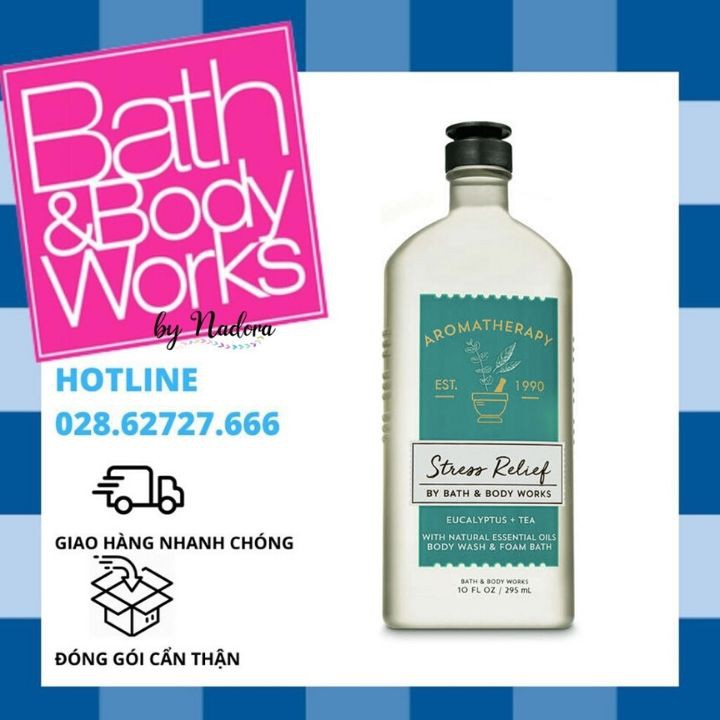 Sữa Tắm Bath and Body Works Aromatherapy Stress Relief Eucalyptus & Tea (295ml)