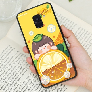 [SAMSUNG] Ốp lưng SS A6 2018 - A8 2018 - A8+ in hình lemon cà rốt cute - LAA Case