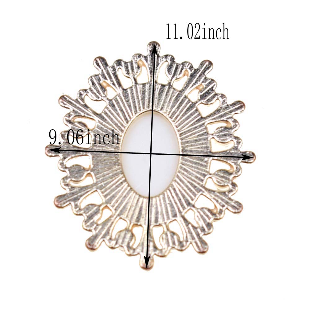 Bộ 10 Mặt Dây Chuyền Kim Loại Đính Đá Ngọc Trai Nhân Tạo Thời Trang