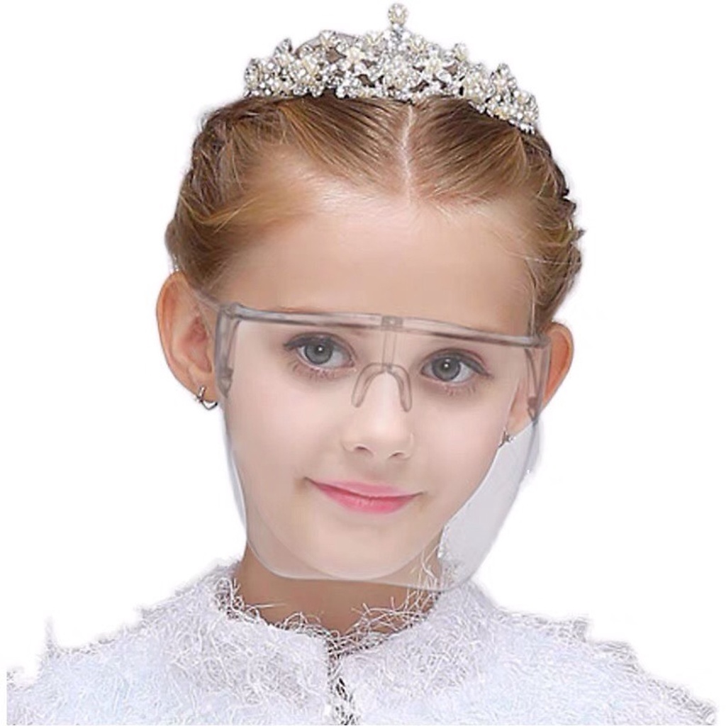 Sỉ 15k-Kính chống giọt bắn trẻ em phòng dịch FaceShield - Kính bảo hộ full mặt - Tấm chắn phòng dịch