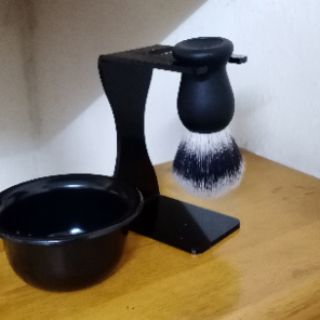 Bộ cốc đựng bọt cạo râu và quẹt bọt