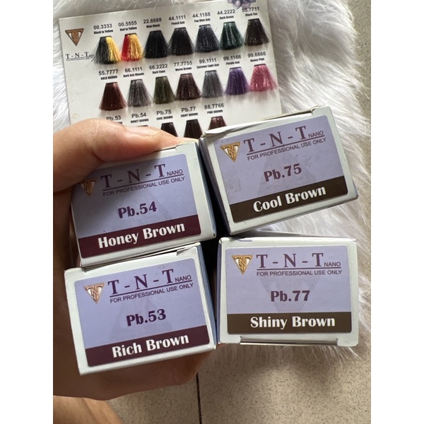 Thuốc nhuộm phủ bạc TNT  lên màu thời trang không khô tóc