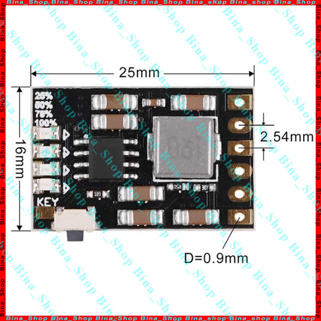 Mạch sạc pin Li-ion 18650 3.7V tích hợp tăng áp lên 5V2A chế sạc dự phòng