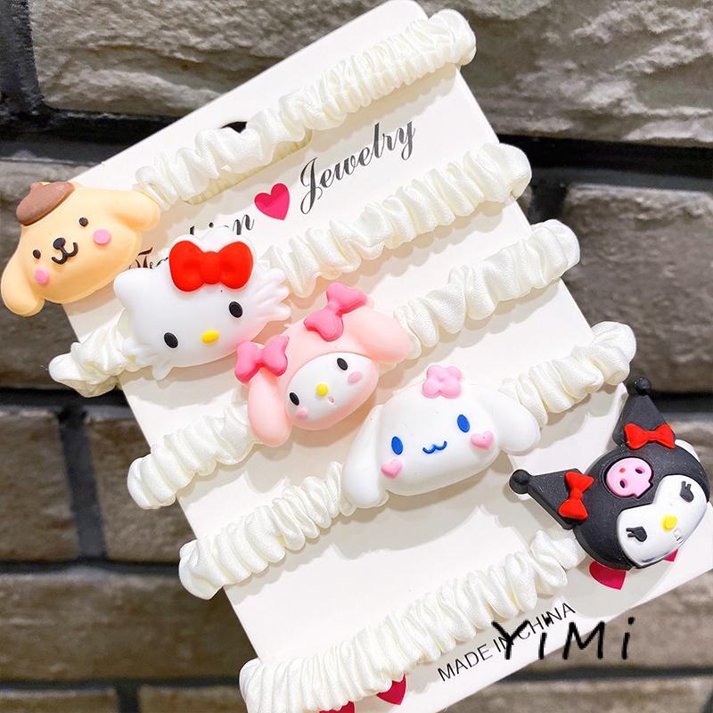 Dây Buộc Tóc Cao Su Cỡ Lớn Họa Tiết Hoạt Hình Đáng Yêu Cho Nữ