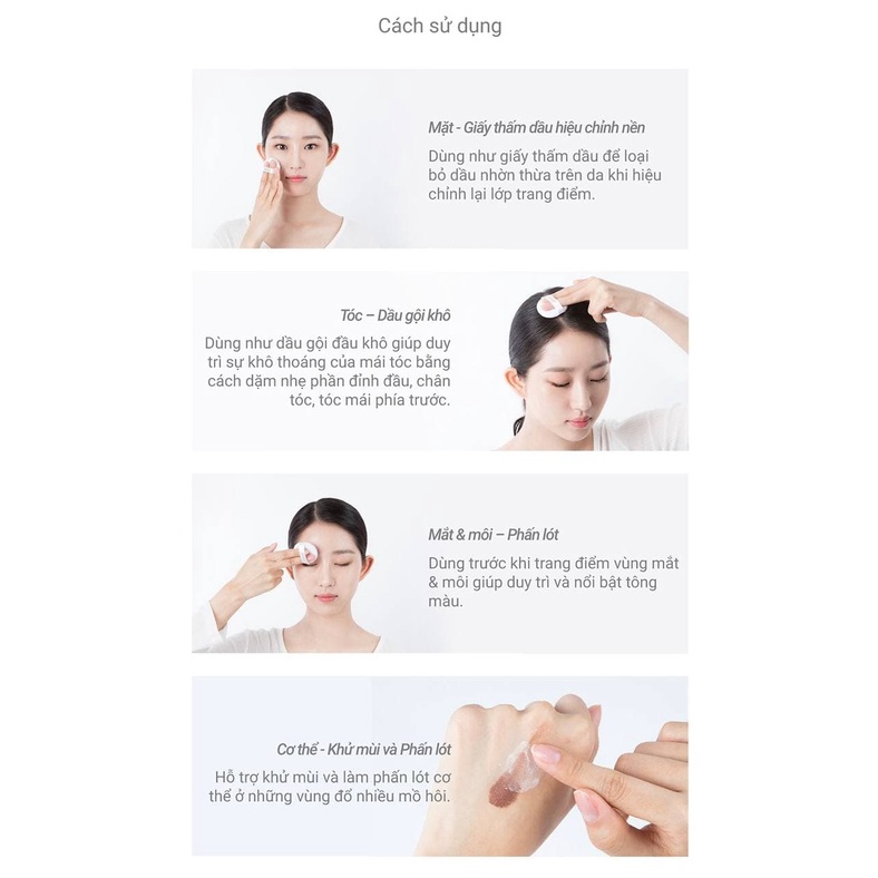 Phấn phủ kiềm dầu dạng bột No Sebum Mineral Powder Rorec ZUZU Cosmetic