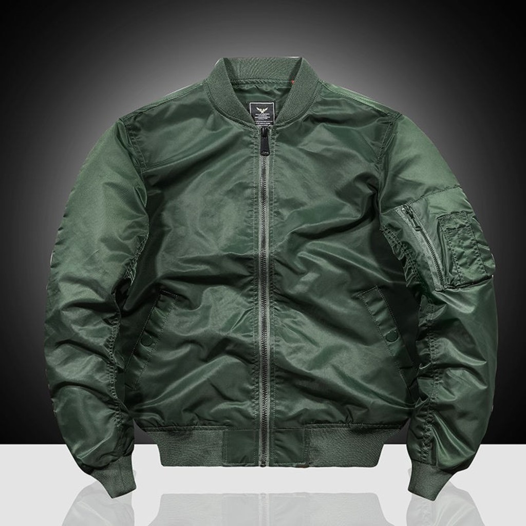 Áo khoác Bomber Basic Slimfit chất liệu vải polyester lụa cao cấp phong cách sang trọng - ARES SHOP