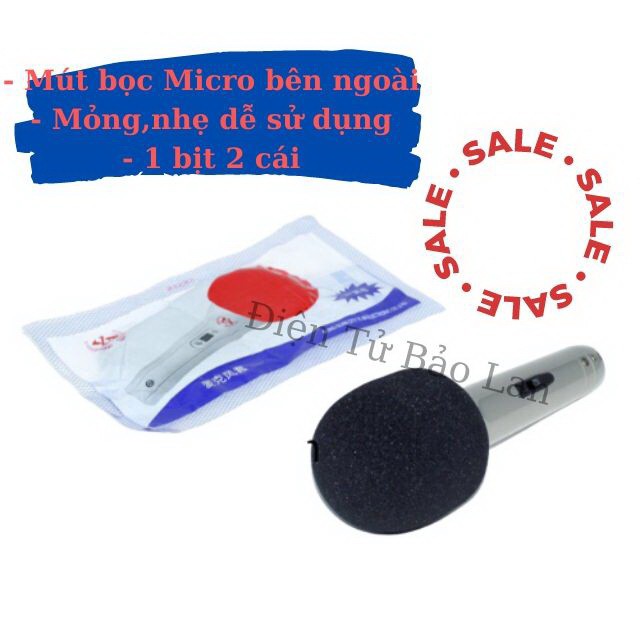 ( 2 cái ) Bông Lọc Gió Micro, Dùng Bên Ngoài