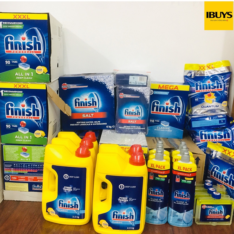 Viên rửa bát Finish ECO 0% 70v