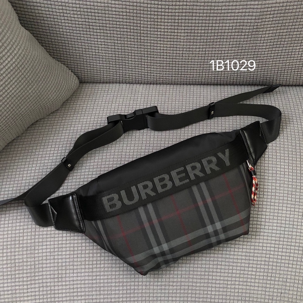 Túi đeo chéo da thật thời trang cao cấp Burberry BBR thiết kế tối giản, thanh lịch