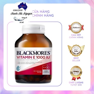 Viên uống vitamin E tự nhiên NATURAL VITAMIN E BLACKMORES - ĐỦ BILL, ĐI AIR, DATE 2024