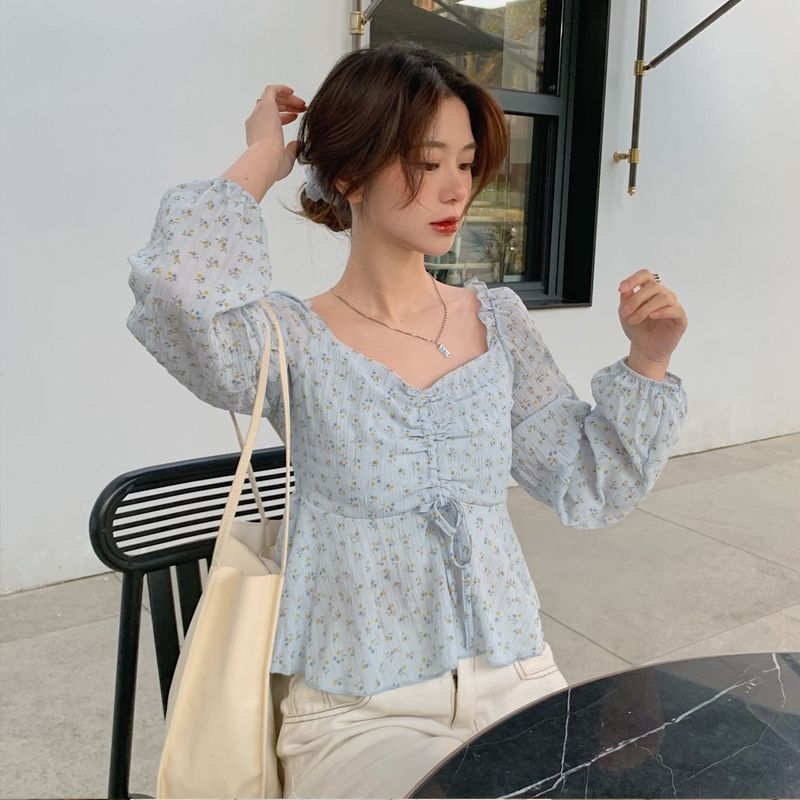 Áo tay dài họa tiết hoa phong cách cổ điển thời trang cho nữ 2021 | BigBuy360 - bigbuy360.vn