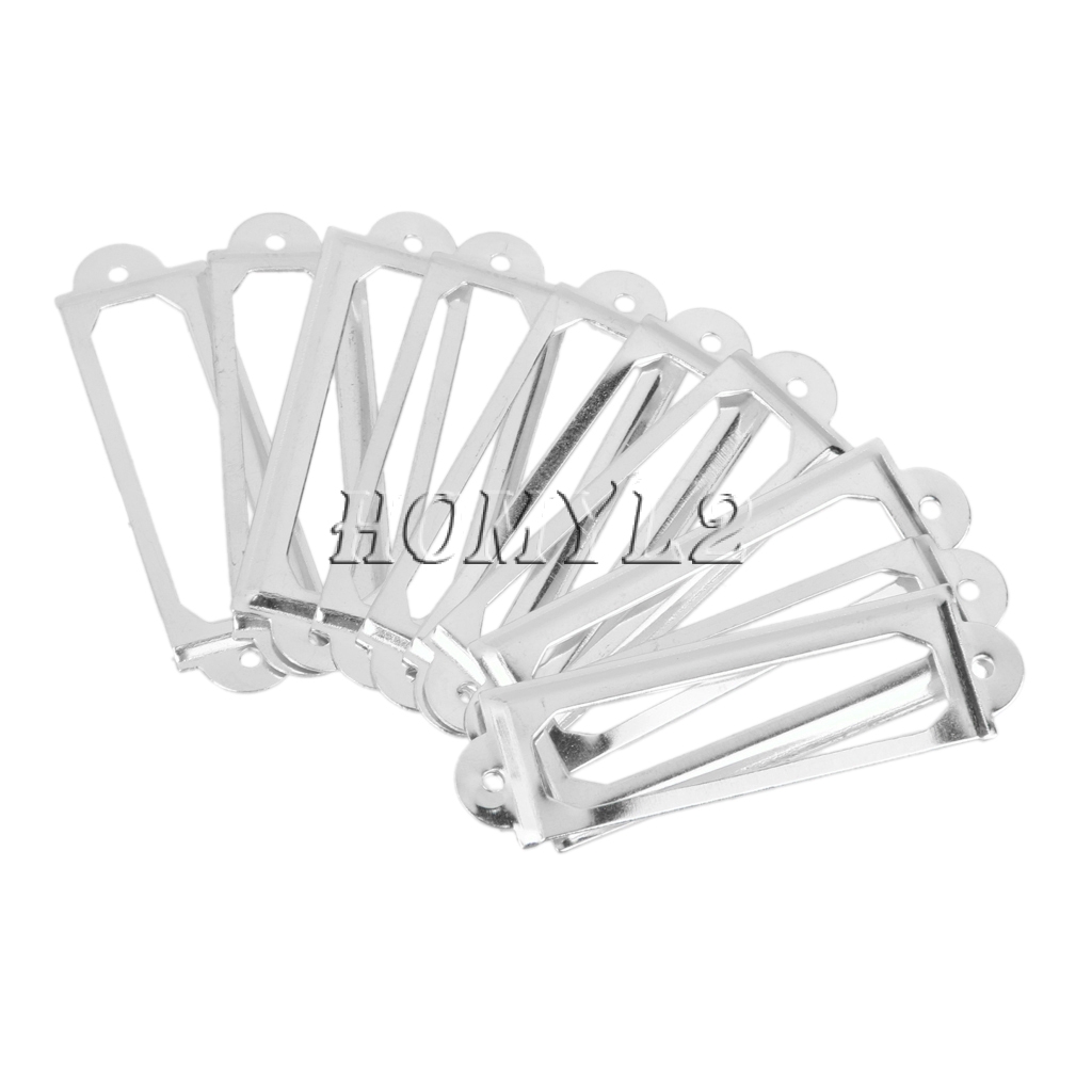 Set 50 Giá Đỡ Bảng Tên / Thẻ Tên Gắn Cửa Tủ Kéo Diy Tiện Dụng