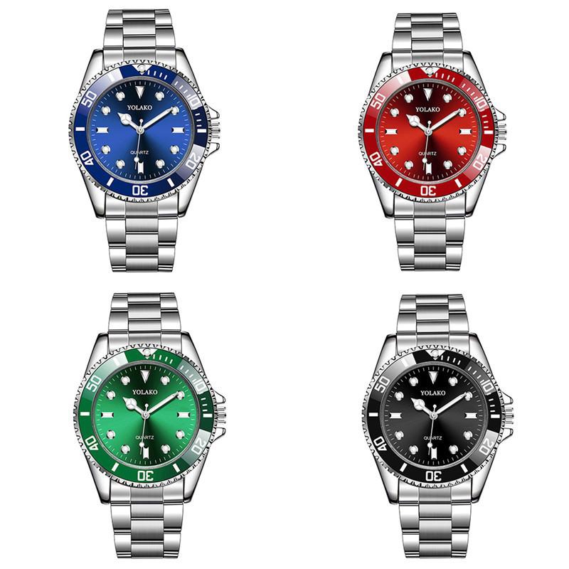 Đồng Hồ Đeo Tay Yolako Bằng Thép Không Gỉ Thời Trang Công Sở Cho Nam