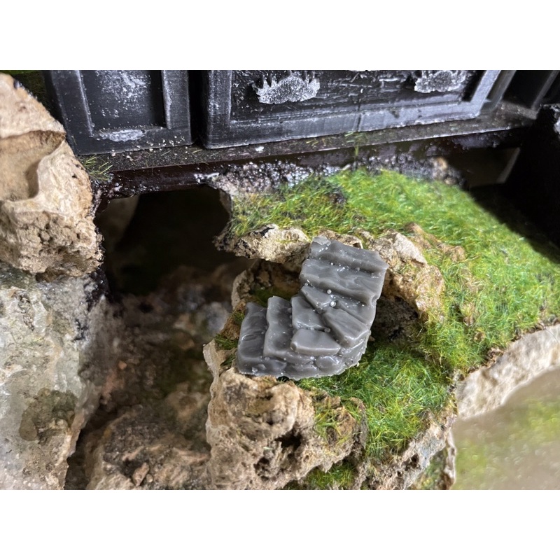 Bậc thang dáng cong mini trang trí tiểu cảnh, hồ cá, non bộ