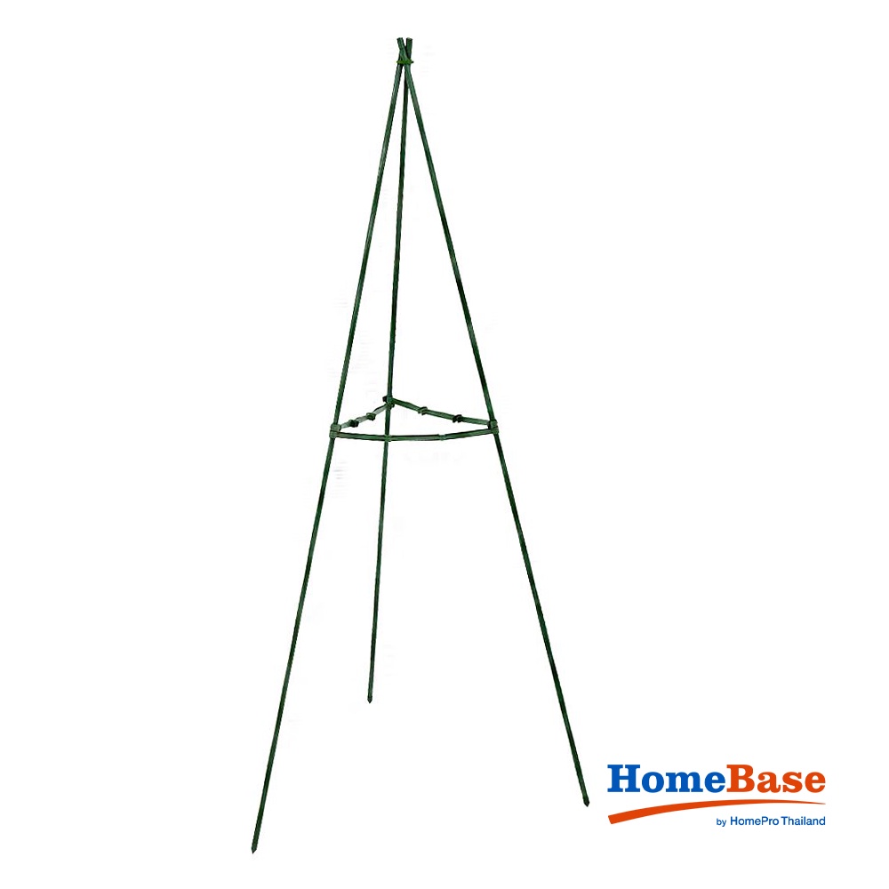 HomeBase SPRING Kệ để chậu cây 3 chân DGH702 bằng thép phủ PVC của Thái Lan W1.1xD1.1xH150cm màu xanh lá cây