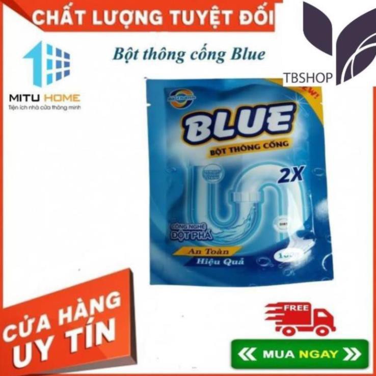 Bột thông cống Blue công nghệ Hàn Quốc - MITUHOME - Giúp bạn xóa bỏ sự lo lắng tắc đường ống cống, tắc bể phốt