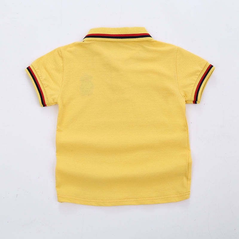 Áo thun polo SOFFNY tay ngắn phối nút cài thời trang dành cho bé