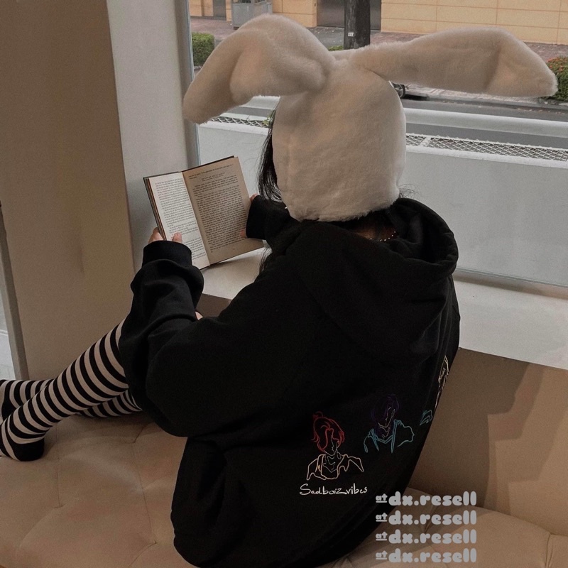 ÁO KHOÁC HOODIE SADBOIZVIBES TOSS - BLACK (Click Ưu Đãi Mua Kèm Deal Sock)