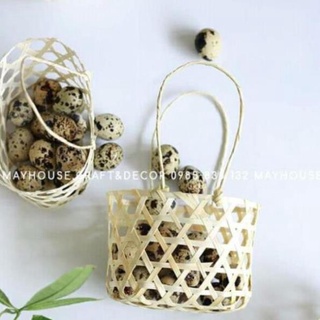[ Hạ giá ] Giỏ đựng trứng bằng tre đan