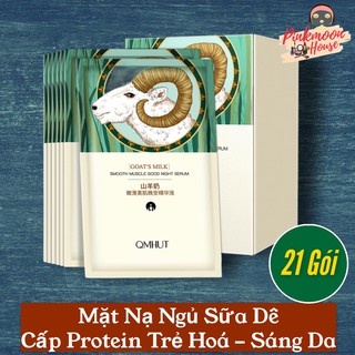 [21Gói] Mặt Nạ Ngủ Sữa Dê Protein Trẻ Hoá Sáng Da Căng Bóng Săn Chắc